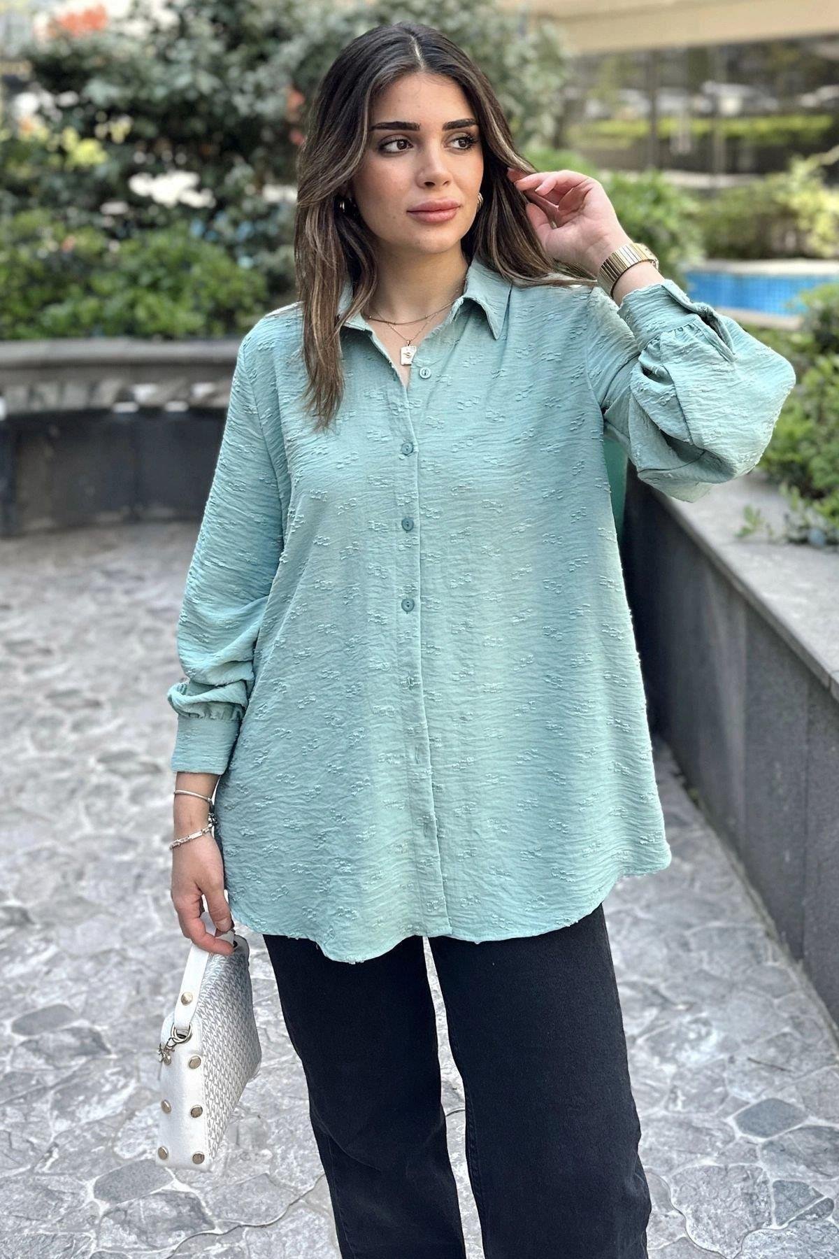 Kadın Uzun Gömlek - 700-3554