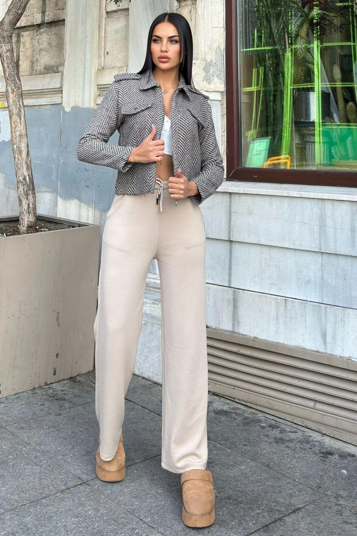 Kadın Vizon Ceket - 700-3682