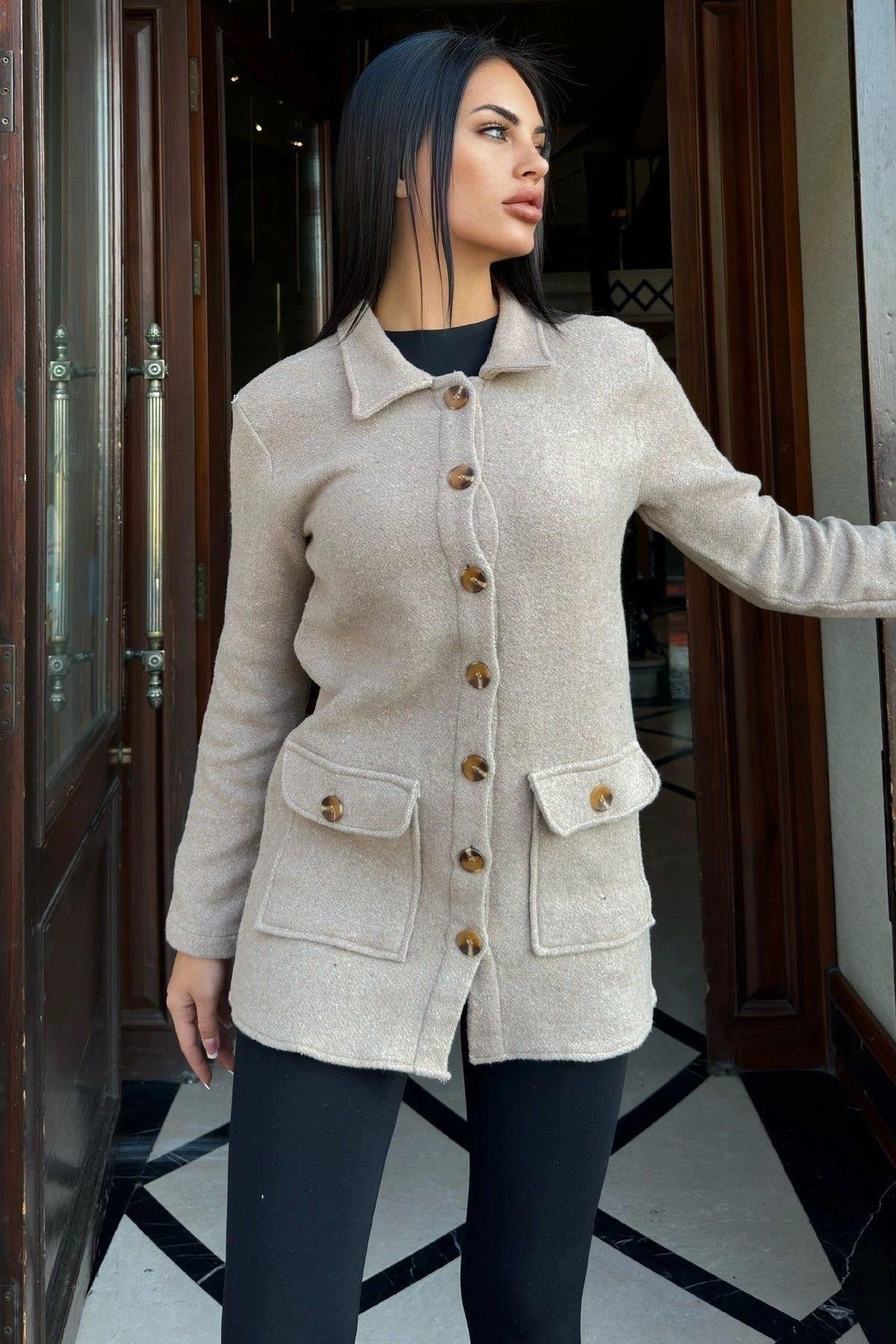 Kadın Vizon Ceket - 700-3683