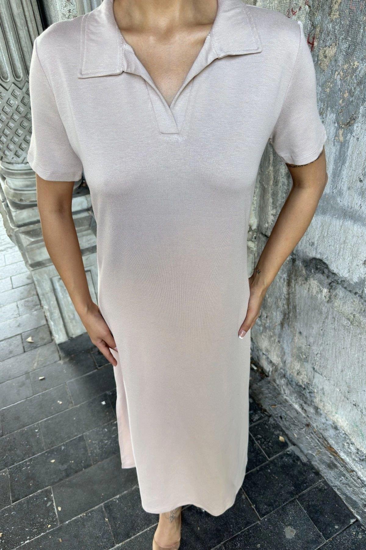 Kadın Vizon Elbise - 700-3525