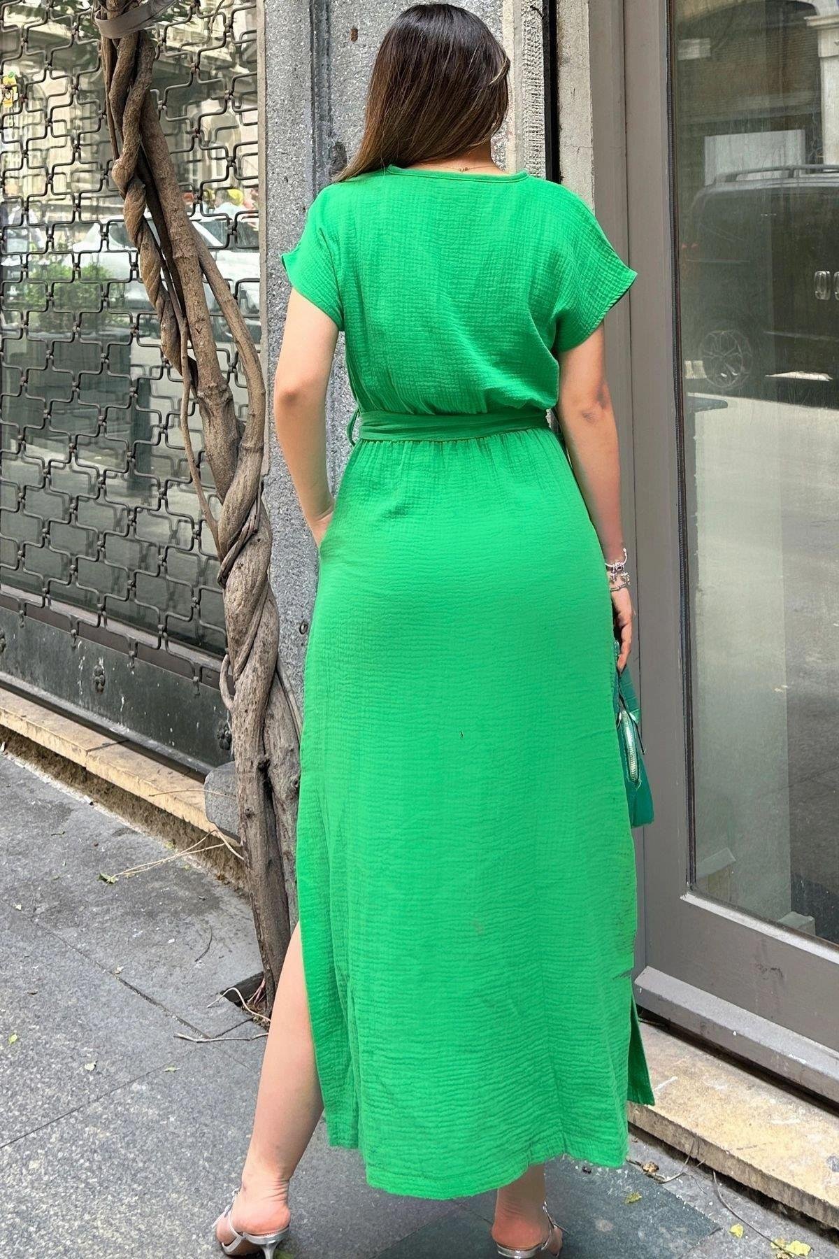 Kadın Yeşil Elbise - 700-3612