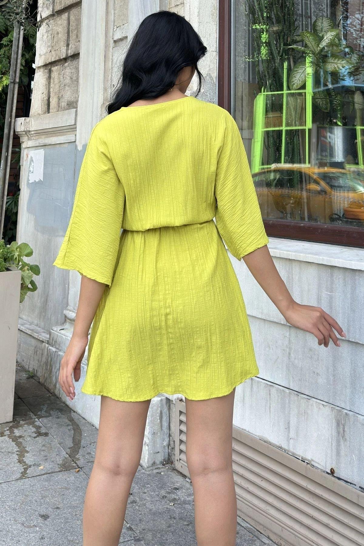Kadın Yeşil Elbise - 700-3654