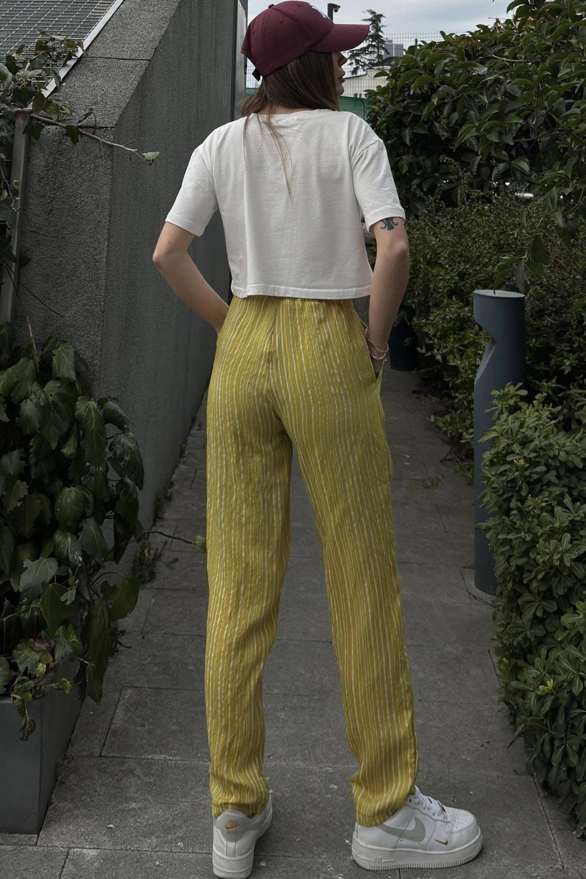 Kadın Yeşil Pantolon - 700-3277
