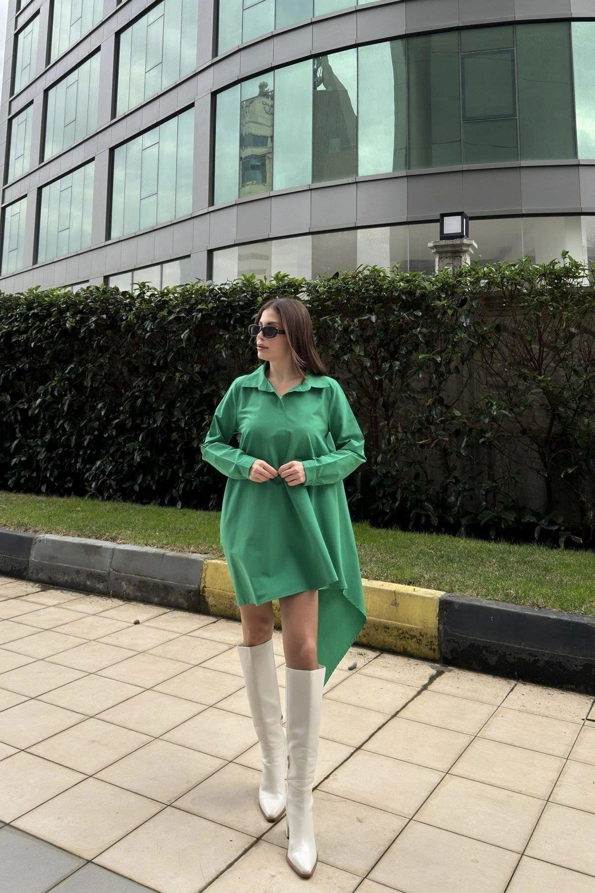 Kadın Yeşil Tunik - 700-K4912