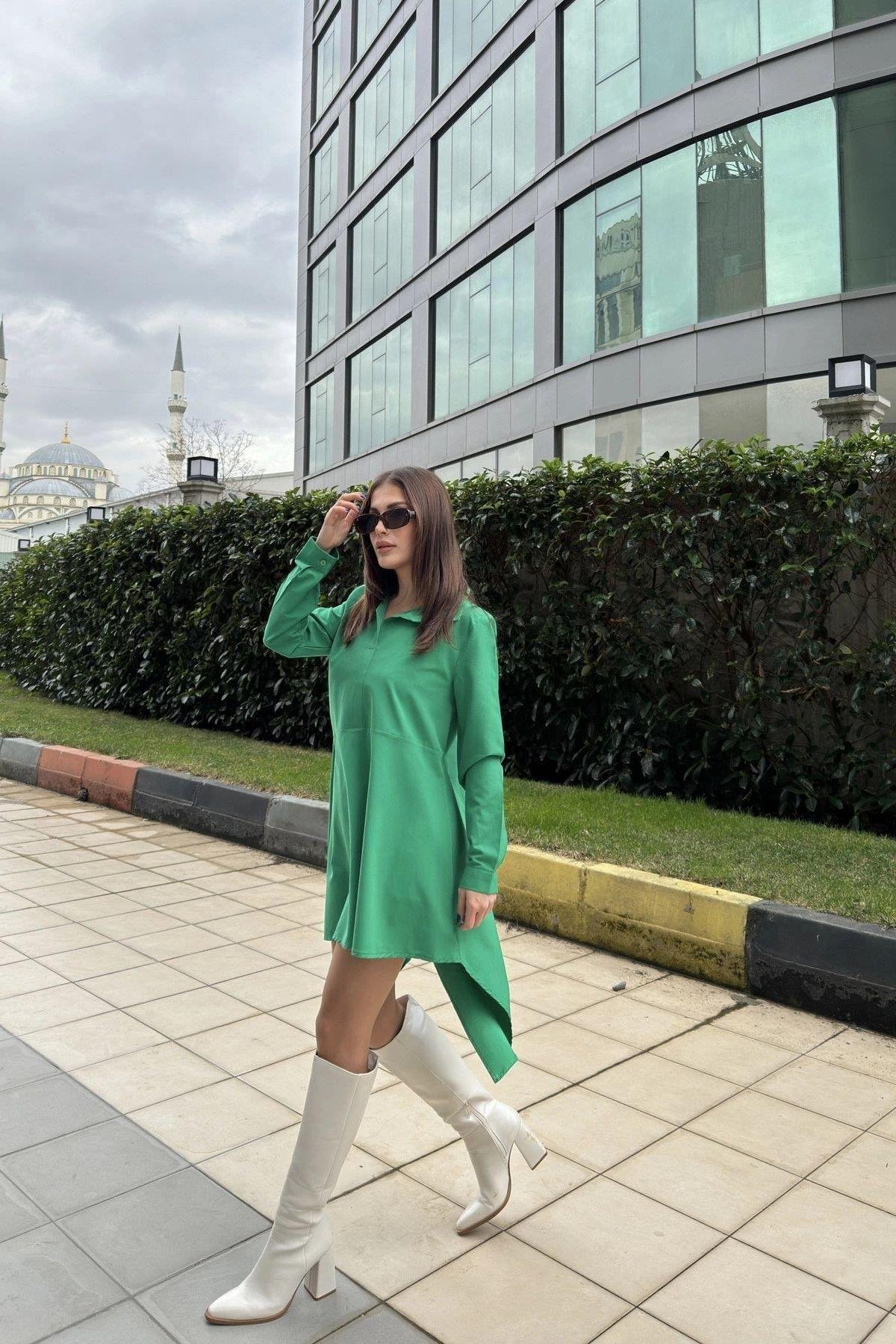 Kadın Yeşil Tunik - 700-K4912