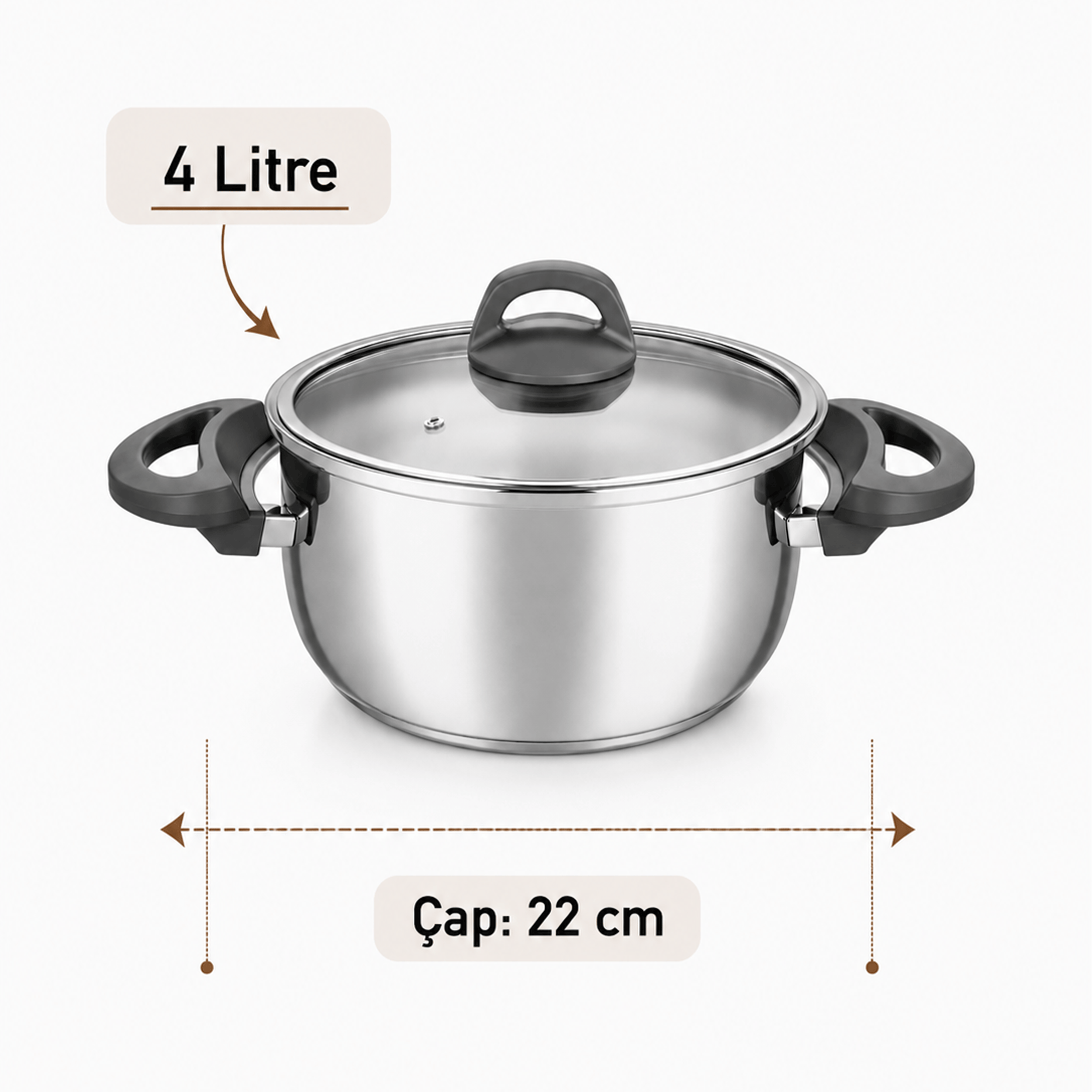 Cook fest 4+7 Litre Düdüklü Tencere Set