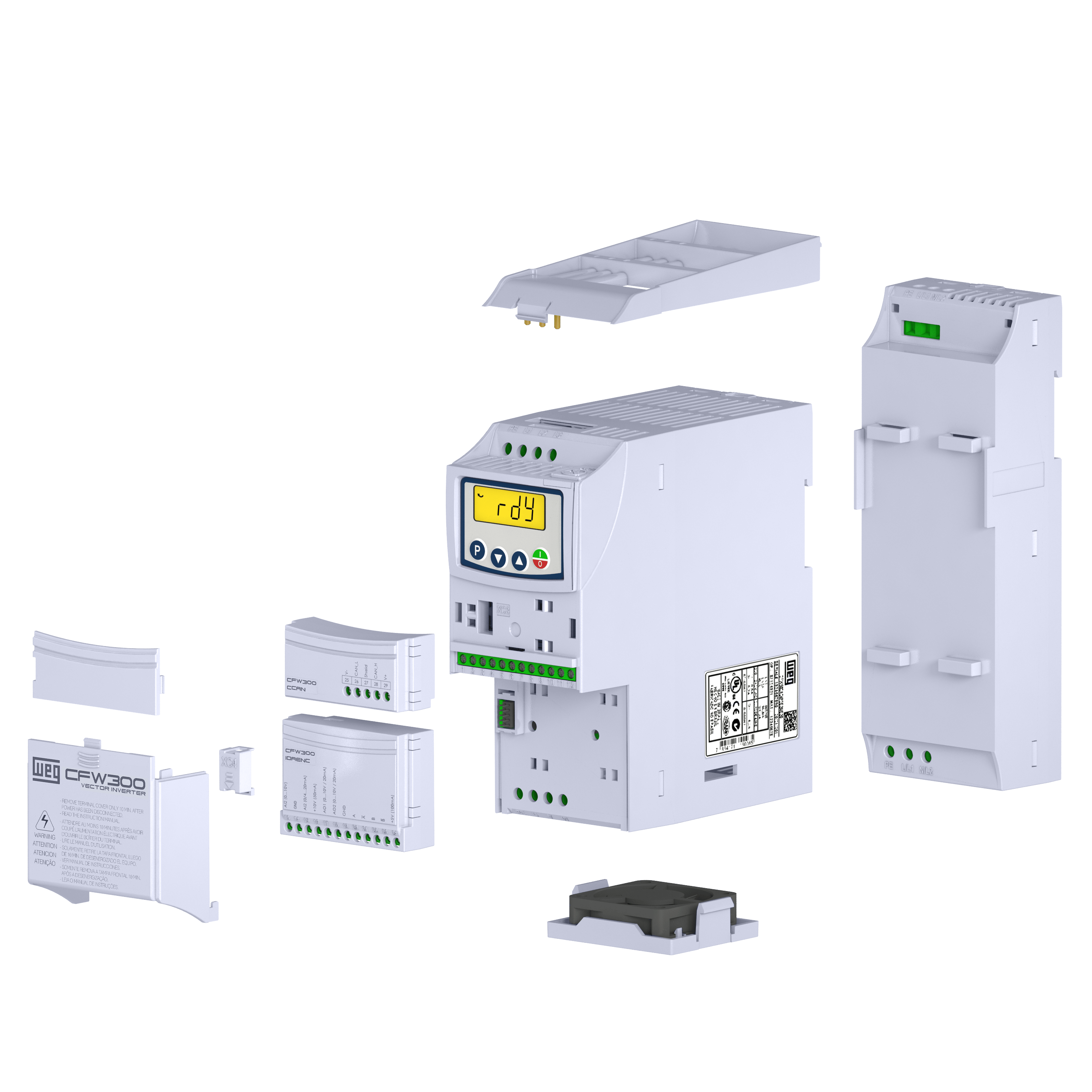 CFW300 C 12P0 T4 DB 20 5,5kW 12A Motor Sürücü VFD
