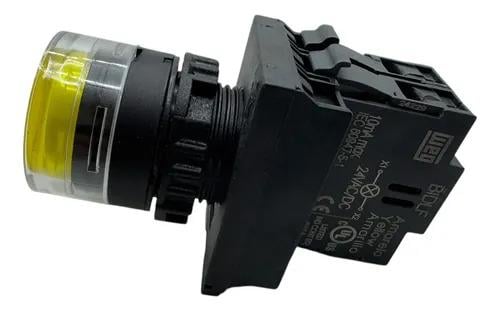CSW-BFI3-10000000-FE26-3VF Işıklı Yaylı Buton 1NA 24DC / AC LED Sarı