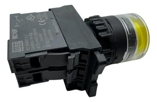 CSW-BFI3-10000000-FE26-3VF Işıklı Yaylı Buton 1NA 24DC / AC LED Sarı