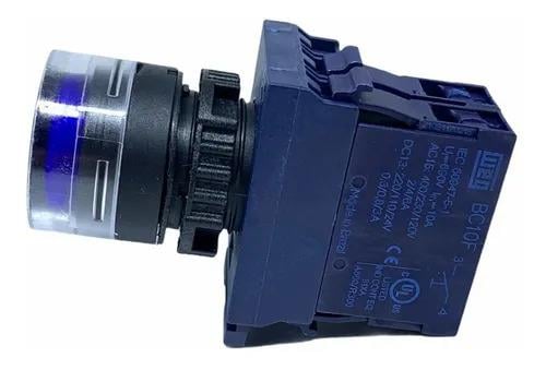 CSW-BFI4-10000000-FE26-3VF Işıklı Yaylı Buton 1NA 24DC / AC LED Mavi 