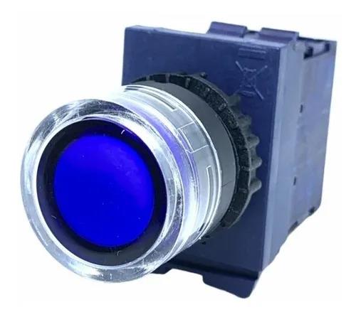 CSW-BFI4-10000000-FE26-3VF Işıklı Yaylı Buton 1NA 24DC / AC LED Mavi 