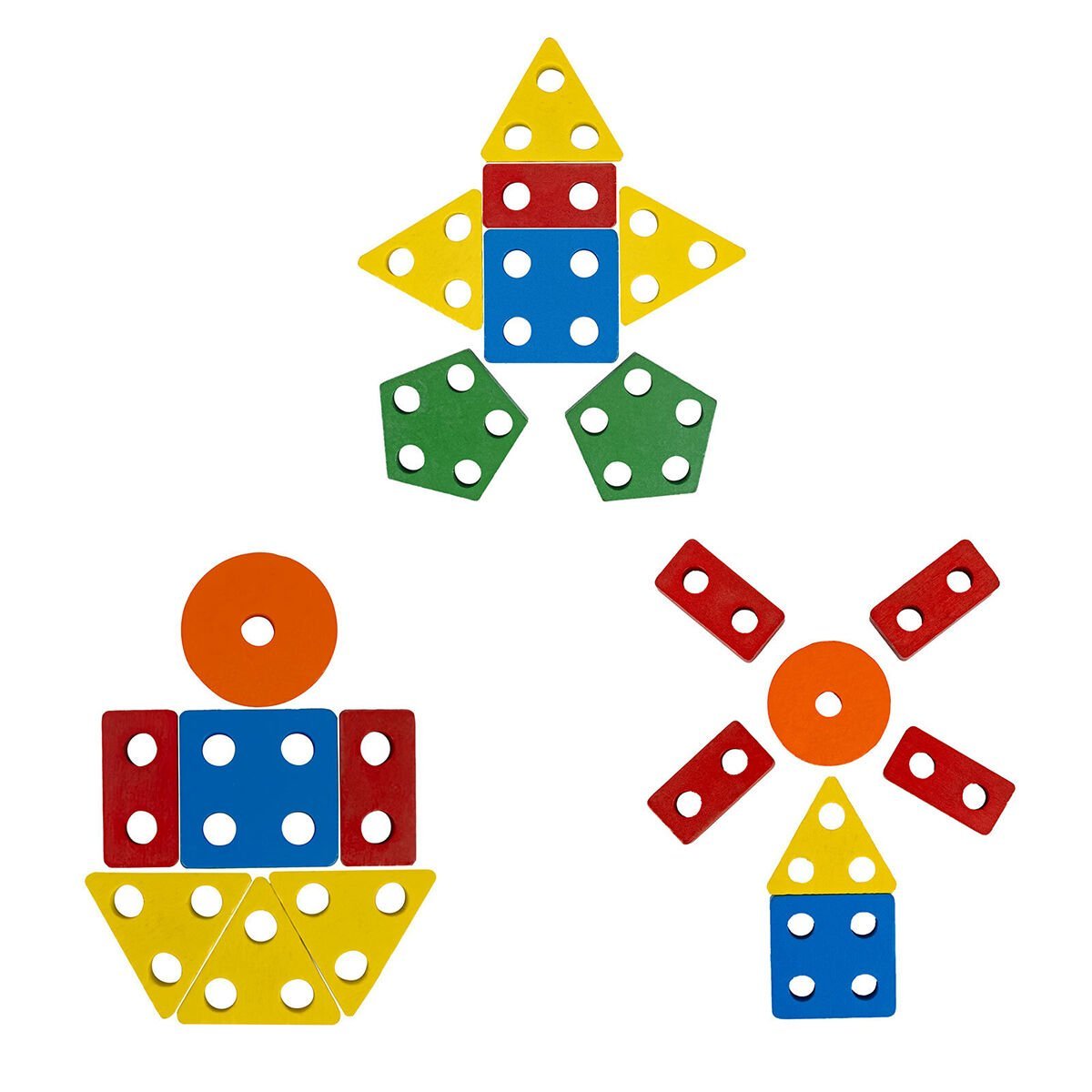 Ahşap Geometrik Şekiller 5'li