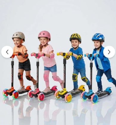 Cool Wheels Led Işıklı 3 Tekerlekli Yükseklik Ayarlı Twist Scooter Pembe