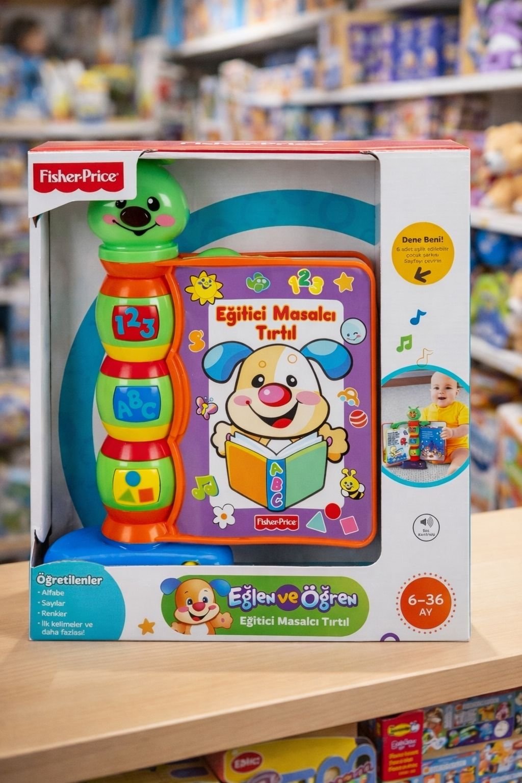 Fisher Price Eğitici Masalcı Tırtıl Alfabeyi Sayıları Renkleri ve İlk Kelimeleri Öğreten Eğitici Oyuncak