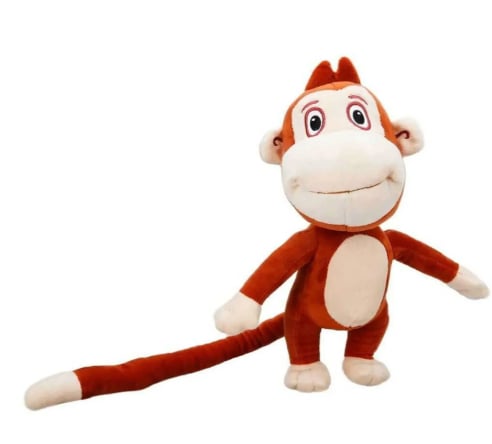Kukuli Müzikli Lisanslı Oyuncak Peluş Maymun 35 cm
