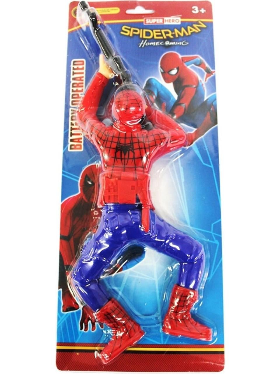 Örümcek Adam Sesli Yerde Sürünen Asker Oyuncak Marvel Spider-Man Yerde Giden