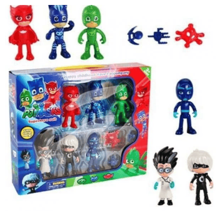 Pijamaskeliler Pjmasks Figür Oyuncak 10 Lu Set Pijamasks Figur