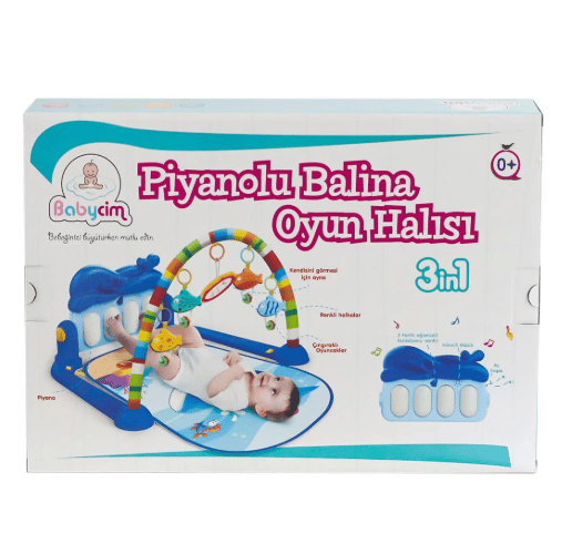Piyanolu Balina Bebek Oyun Halısı