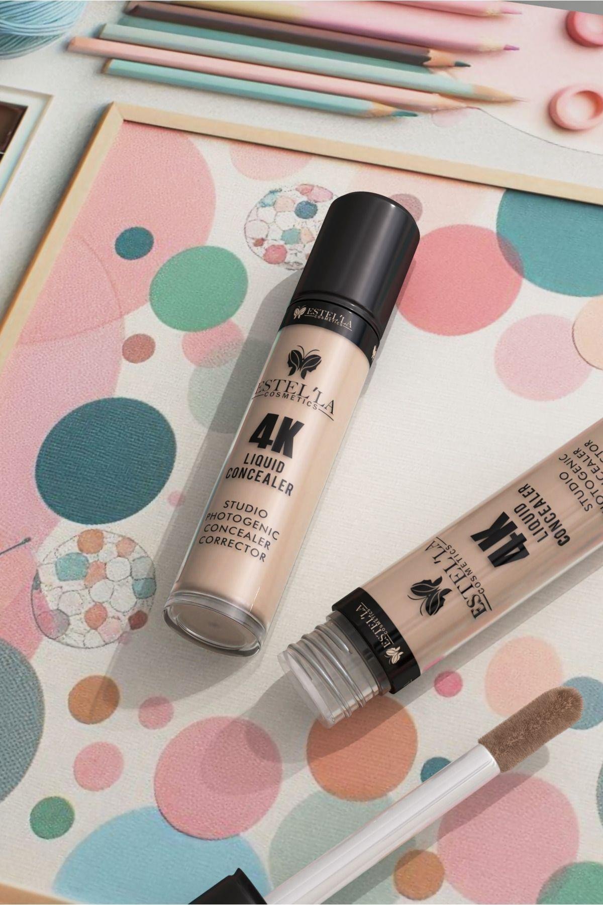 4K Liquid Concealer (Likit Kapatıcı) ile Fotojenik Görünüm, Cildinizdeki Kusurları Gizleyin.