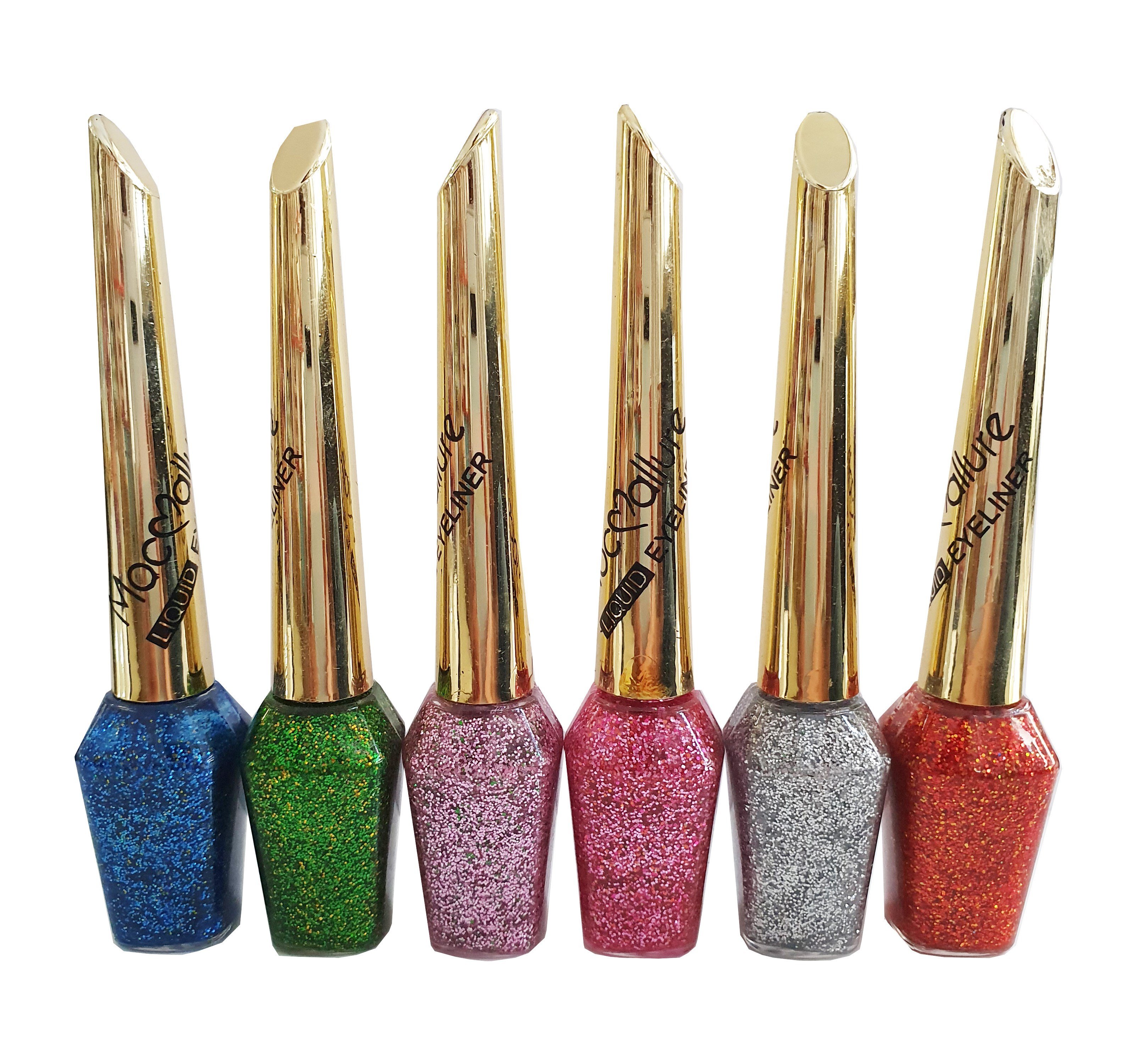 6 Renk Simli Gliter Eyeliner Ekonomil