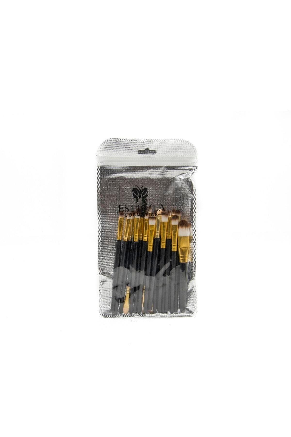 Siyah Pro Yumuşak Uçlu Makyaj Fırçası 20li Set 5646549est45646
