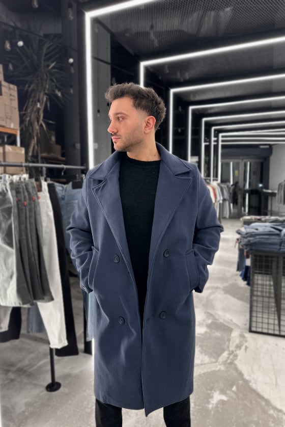 GİESTO İNDİGO UZUN REGULAR KALIP KAŞE KABAN