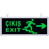 SG-155 Exit Çıkış Yönlendirme Armatürü Merdivenli Sağ–Sol Yön