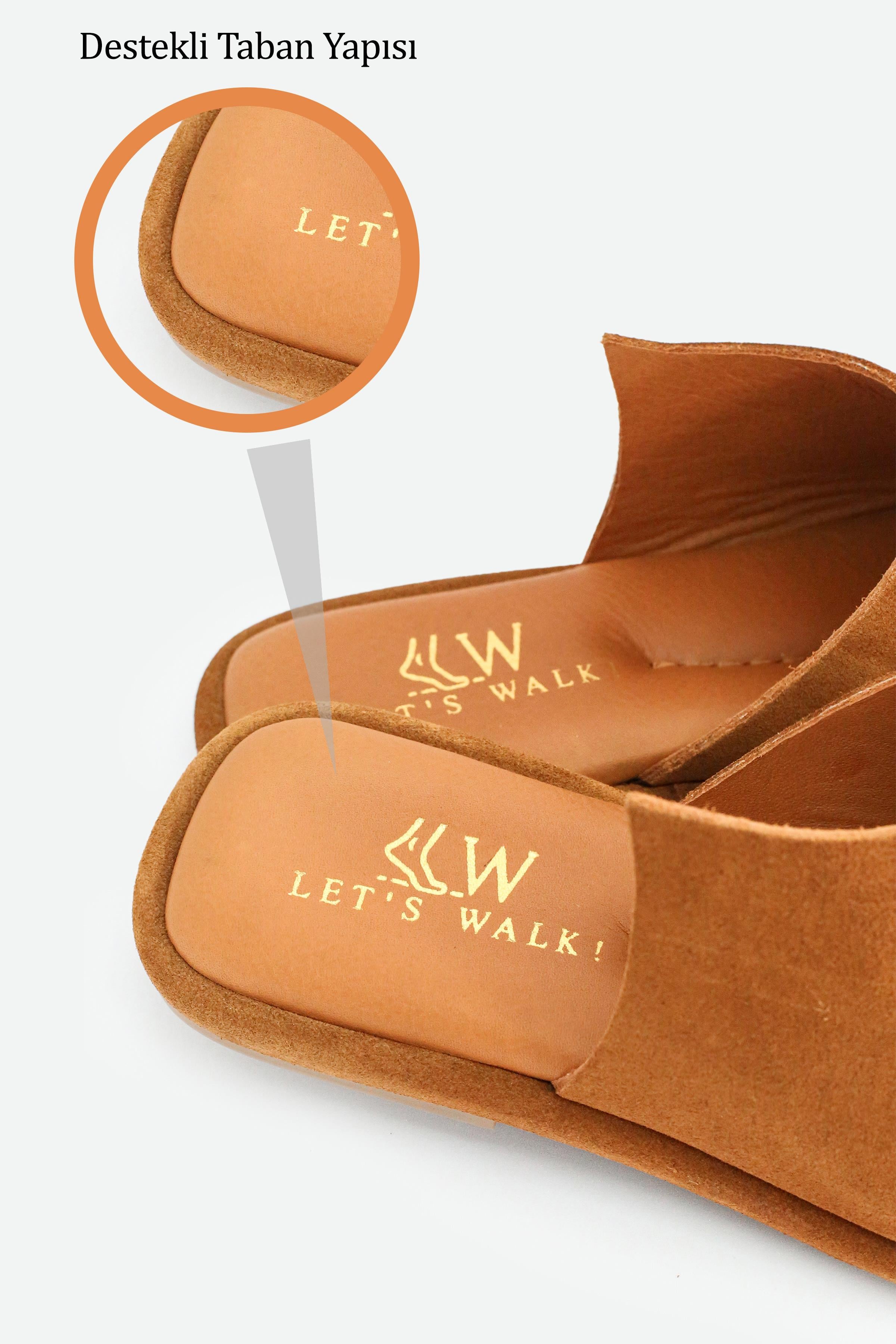 Let's Walk LUNA KADIN HAKİKİ DERİ TERLİK TABA