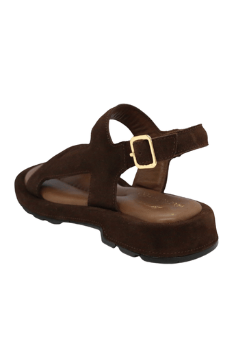 Let's Walk LYRA KADIN HAKİKİ DERİ SANDALET ACI KAHVE