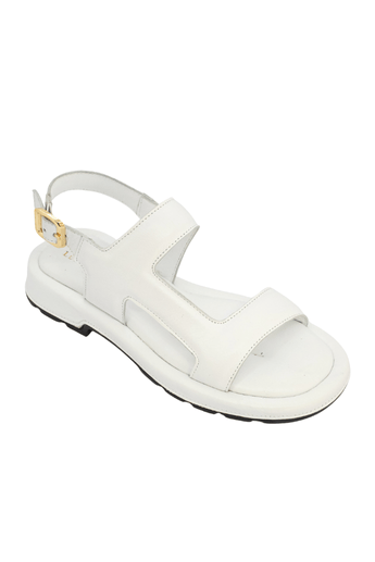 Let's Walk LYRA KADIN HAKİKİ DERİ SANDALET BEYAZ