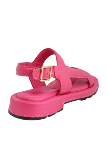 Let's Walk LYRA KADIN HAKİKİ DERİ SANDALET PEMBE