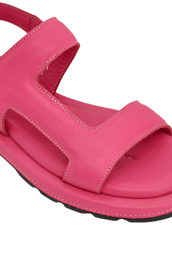 Let's Walk LYRA KADIN HAKİKİ DERİ SANDALET PEMBE