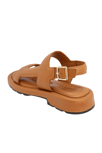 Let's Walk LYRA KADIN HAKİKİ DERİ SANDALET TABA