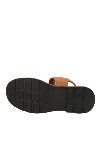 Let's Walk LYRA KADIN HAKİKİ DERİ SANDALET TABA