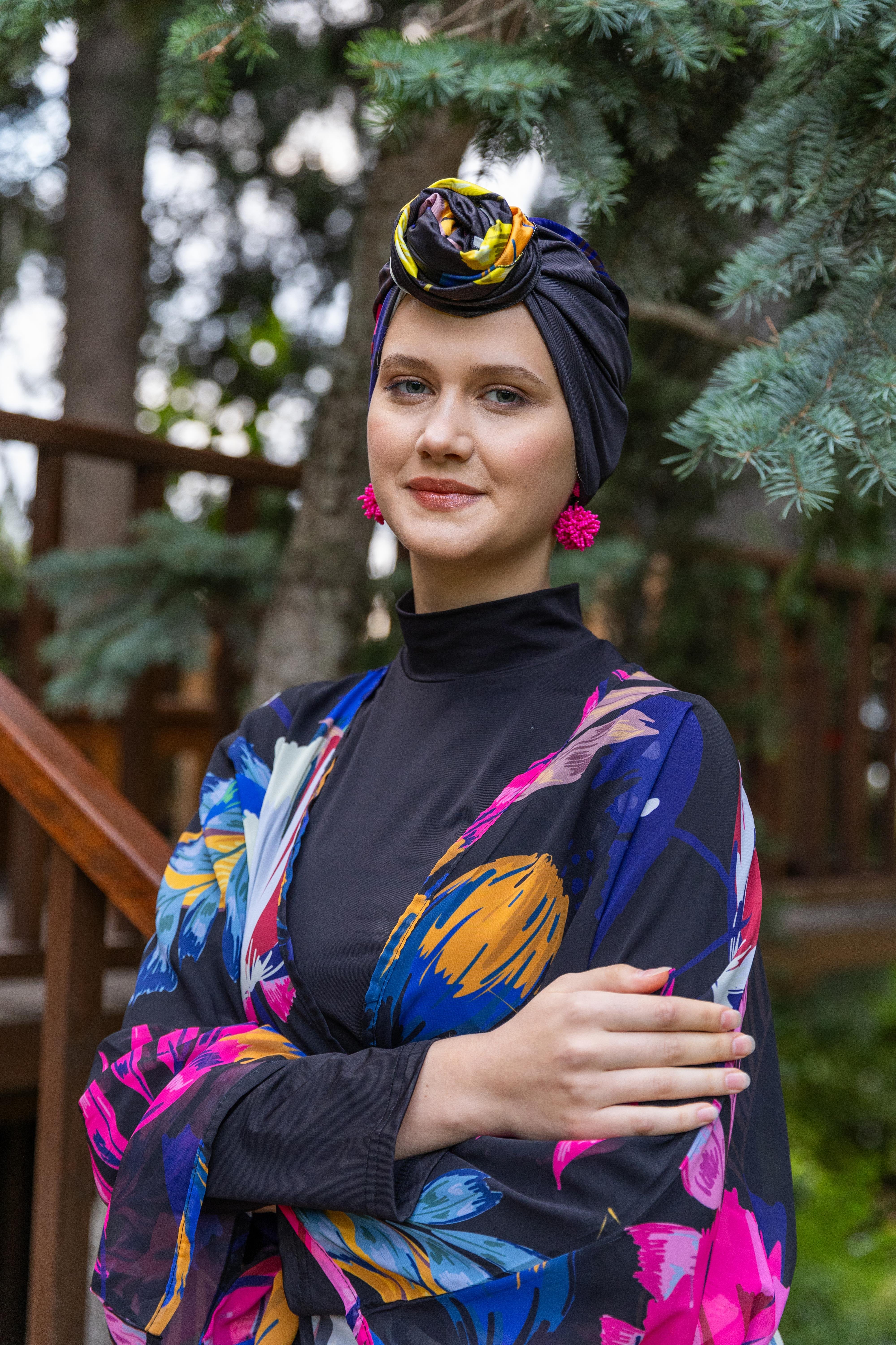 Floria Kemerli Pareo Siyah