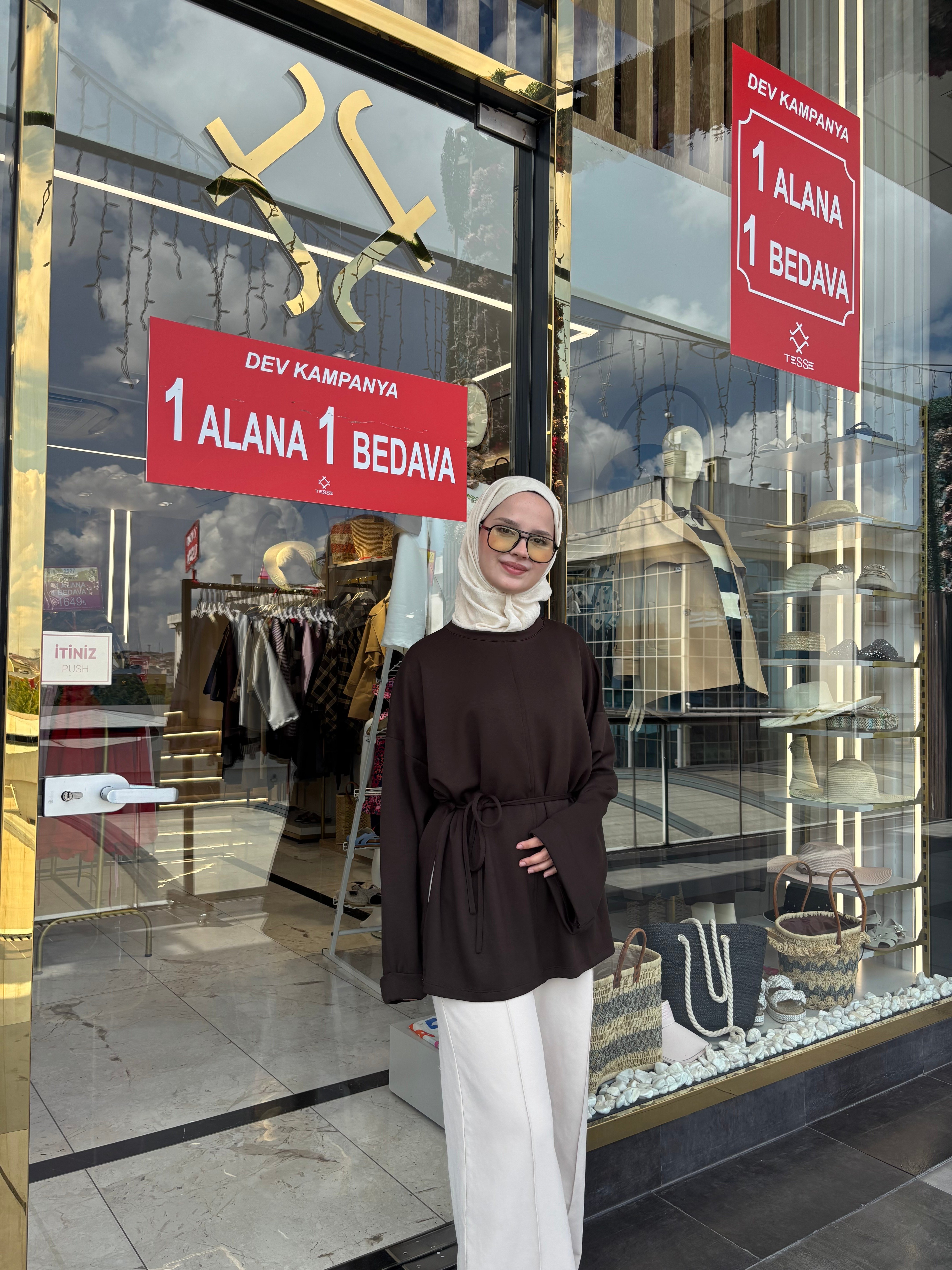 KAHVERENGİ SWEETSHIRT
