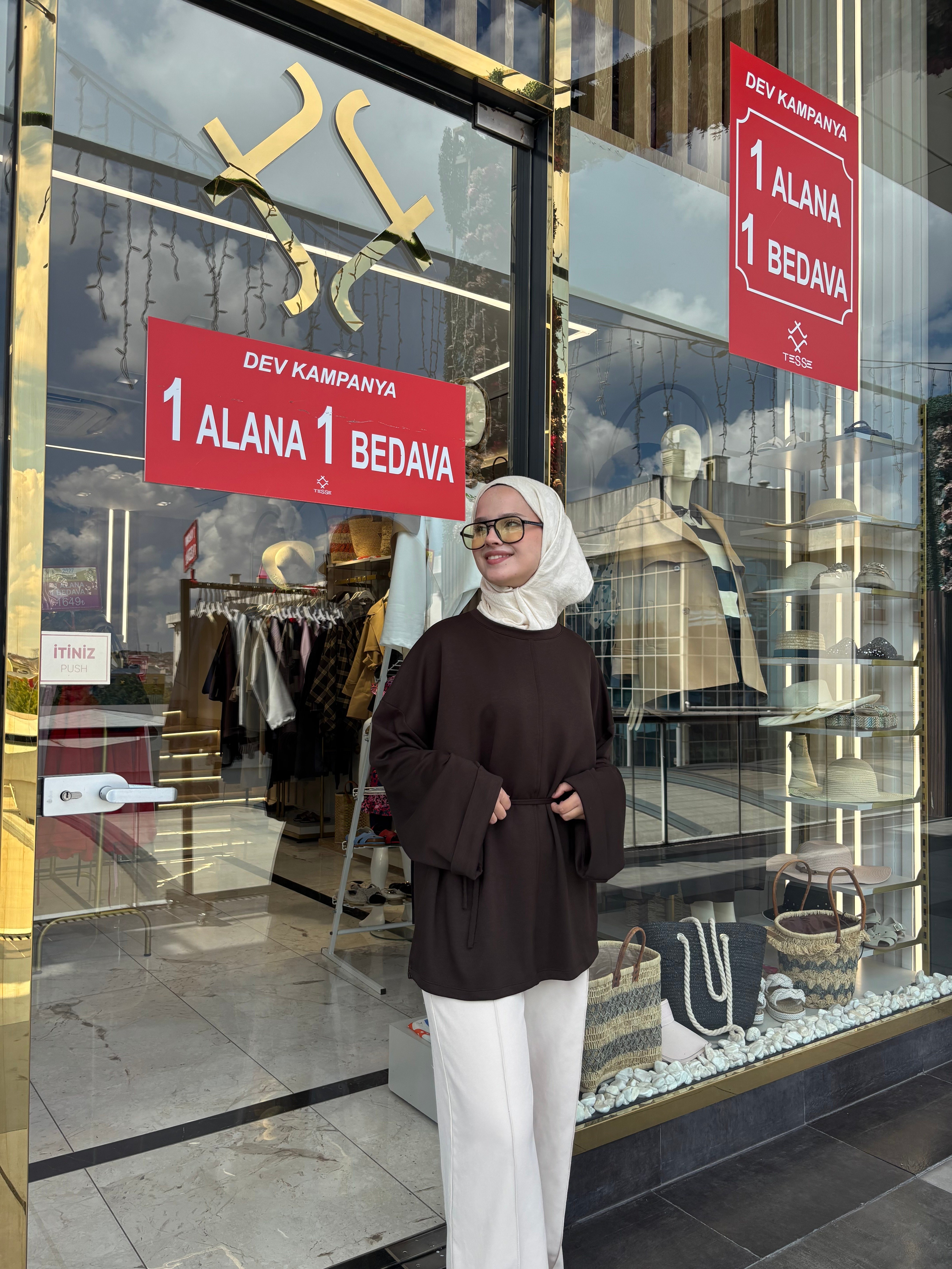 KAHVERENGİ SWEETSHIRT