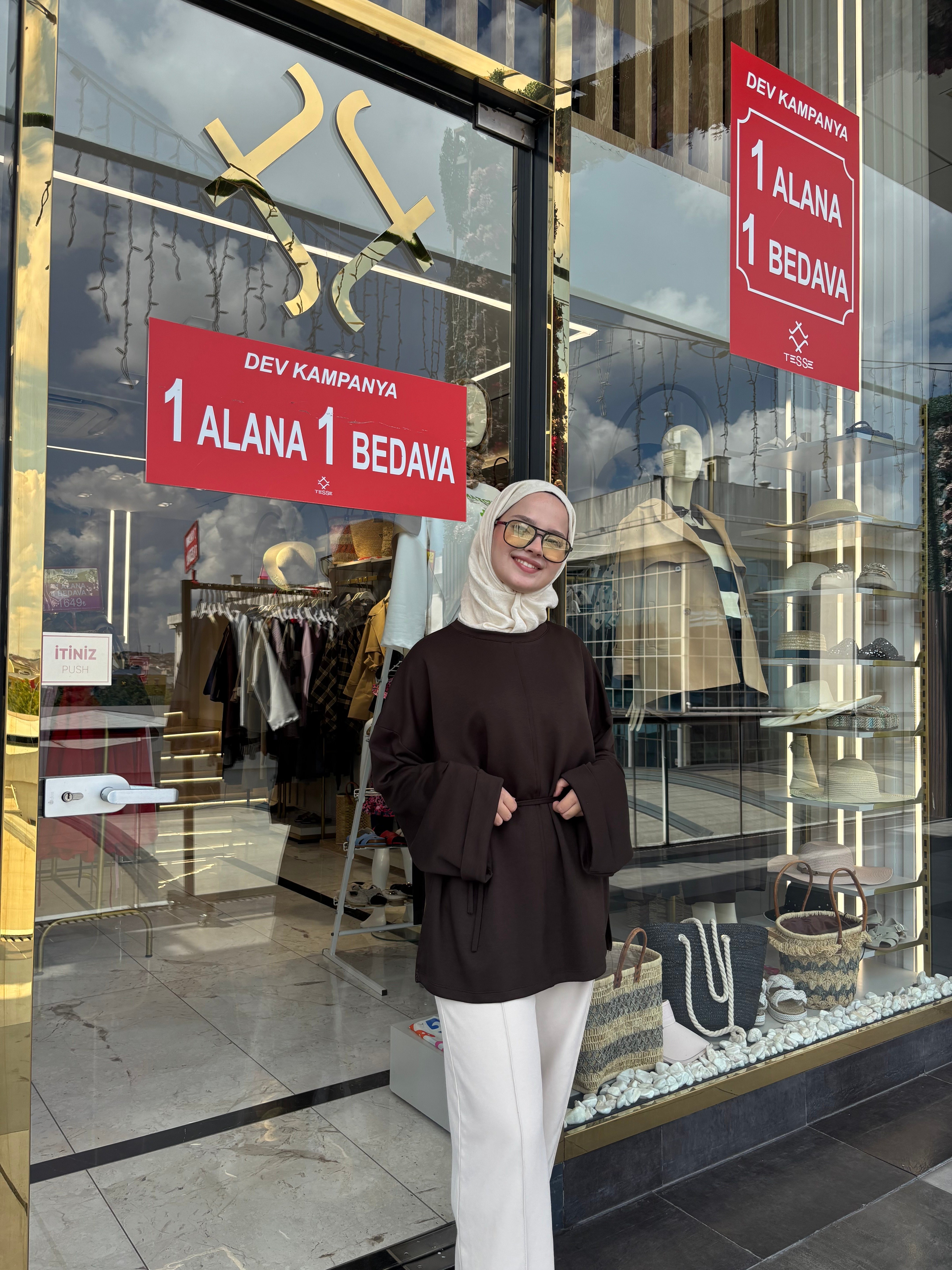 KAHVERENGİ SWEETSHIRT