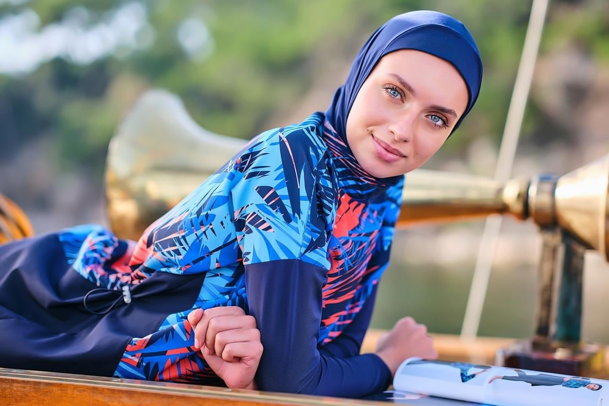 Palmiye Rahat Tesettür Mayo Lacivert