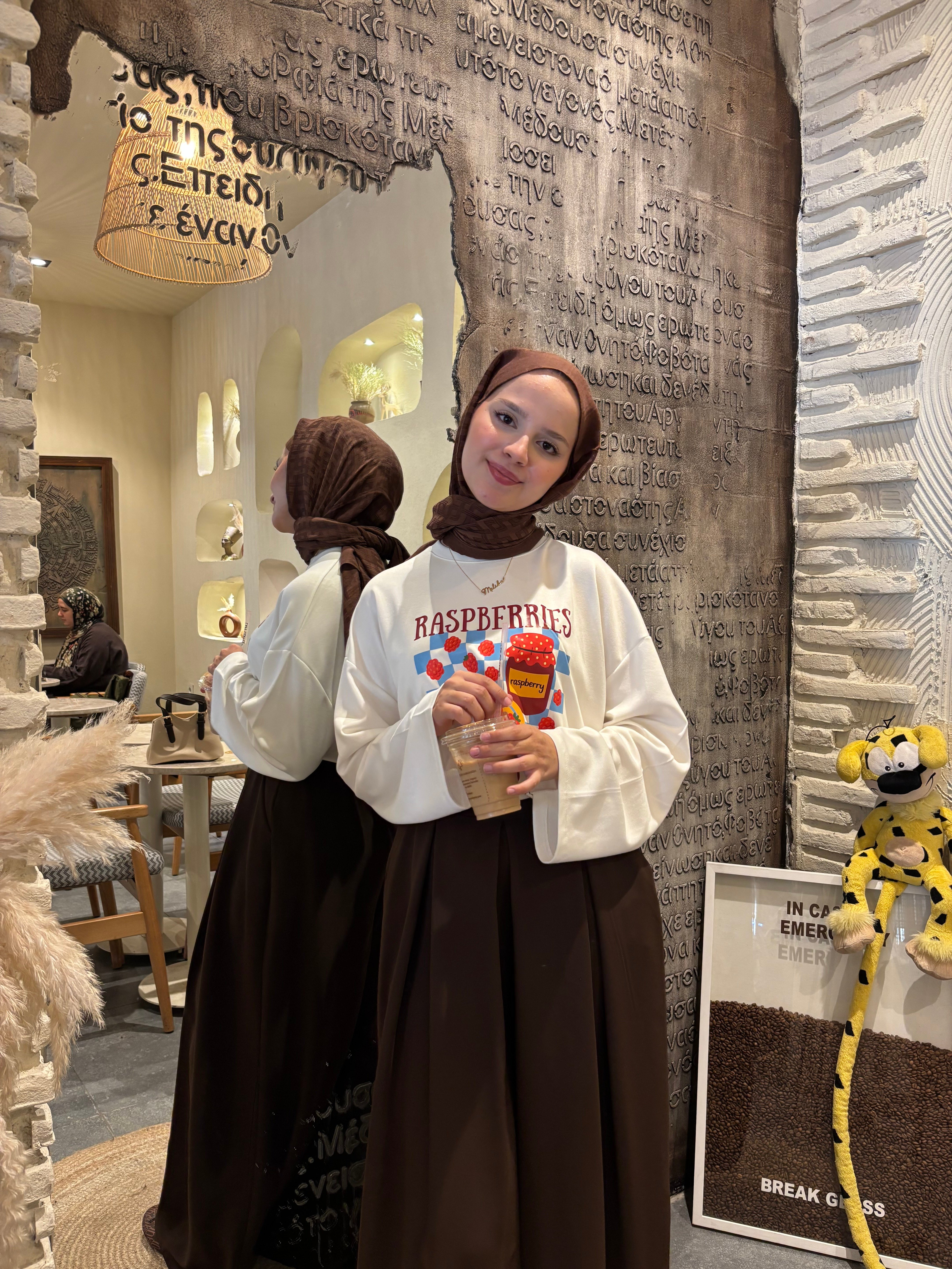 REÇEL BASKILI SWEETSHIRT