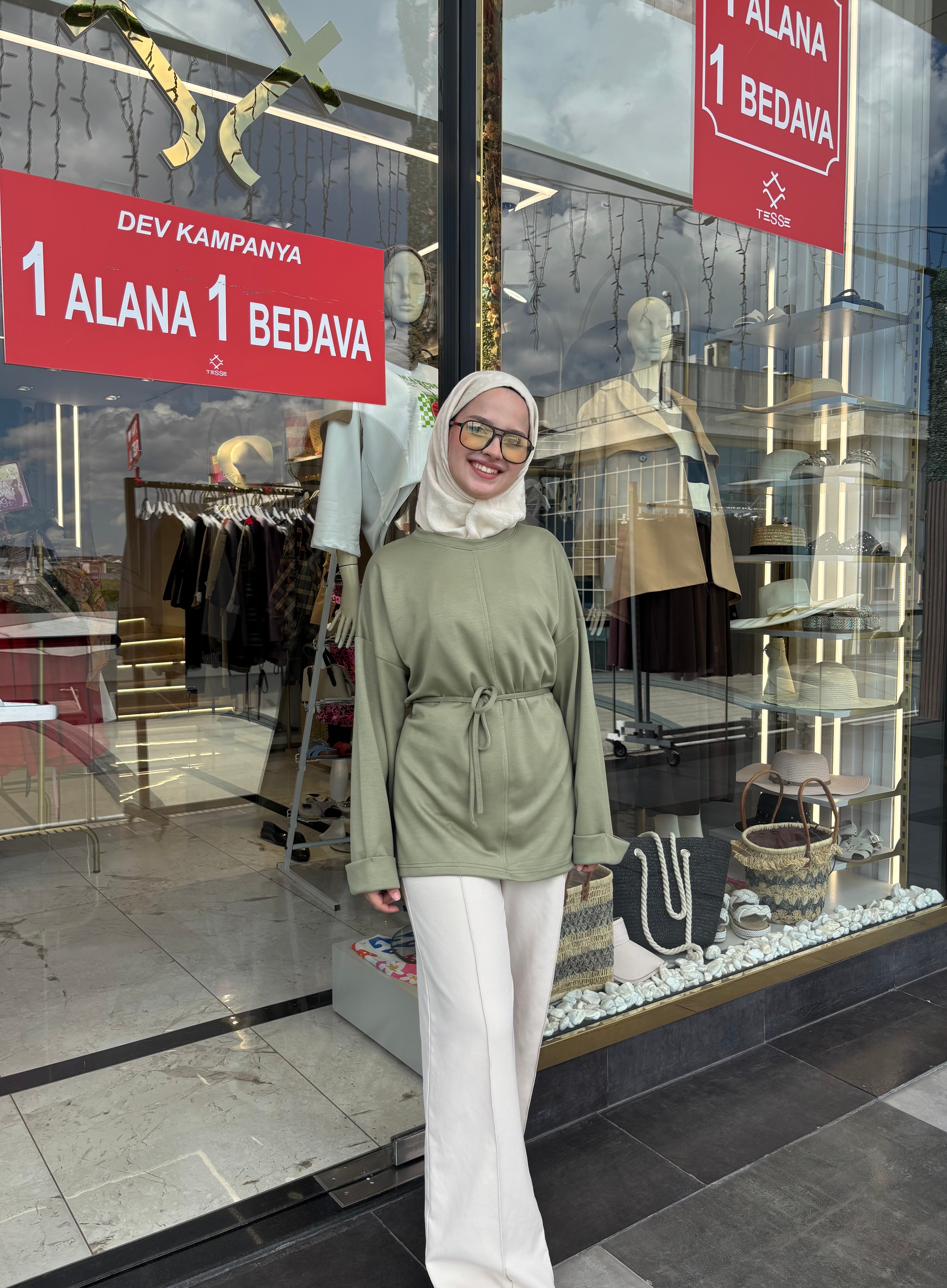 YEŞİL SWEETSHIRT