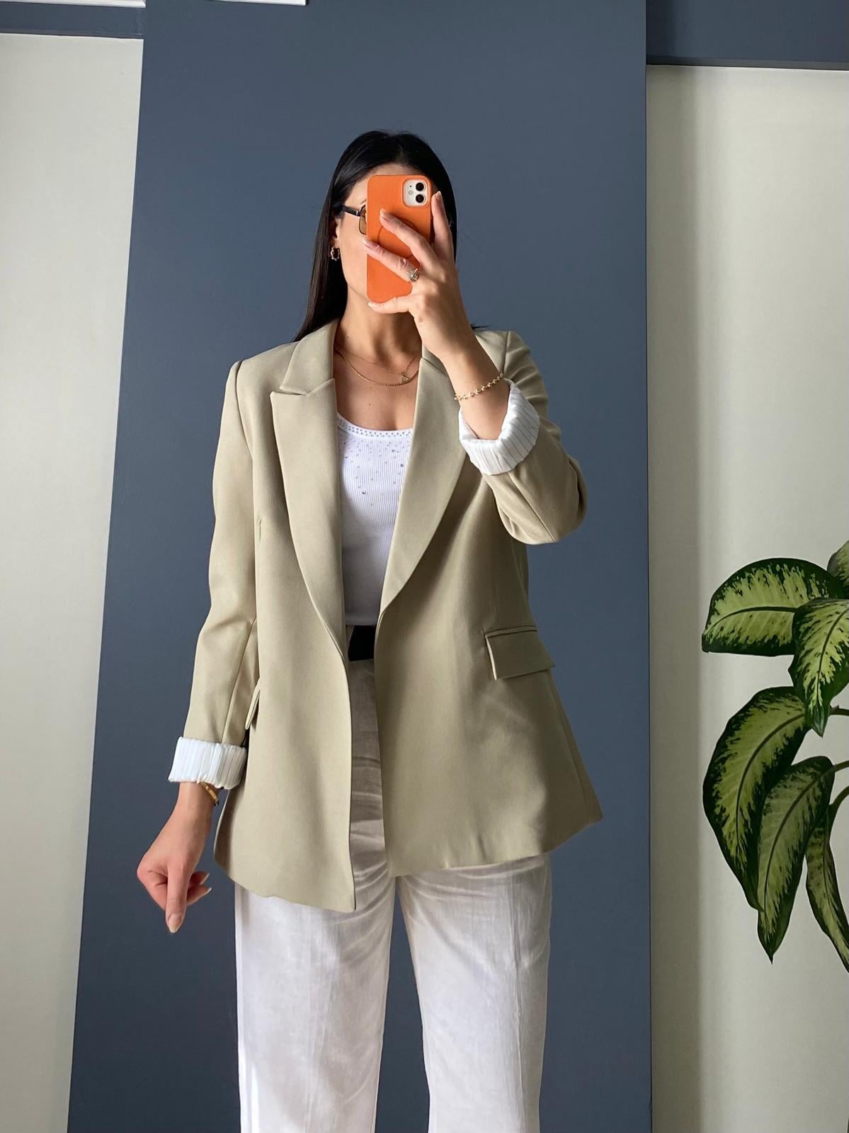 ÇAĞLA YEŞİLİ BLAZER CEKET