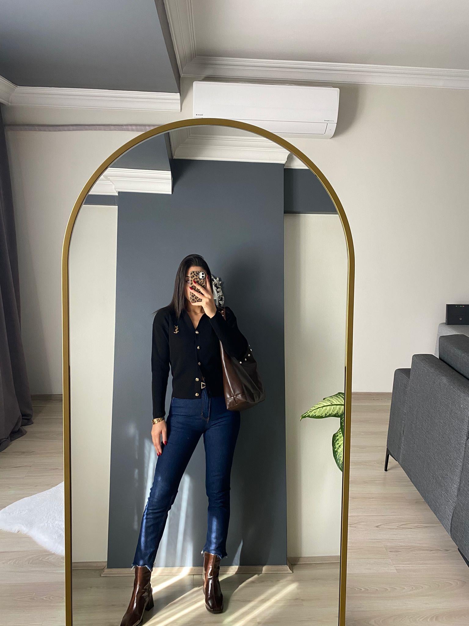 KOYU AVİ KESİK PAÇA JEAN
