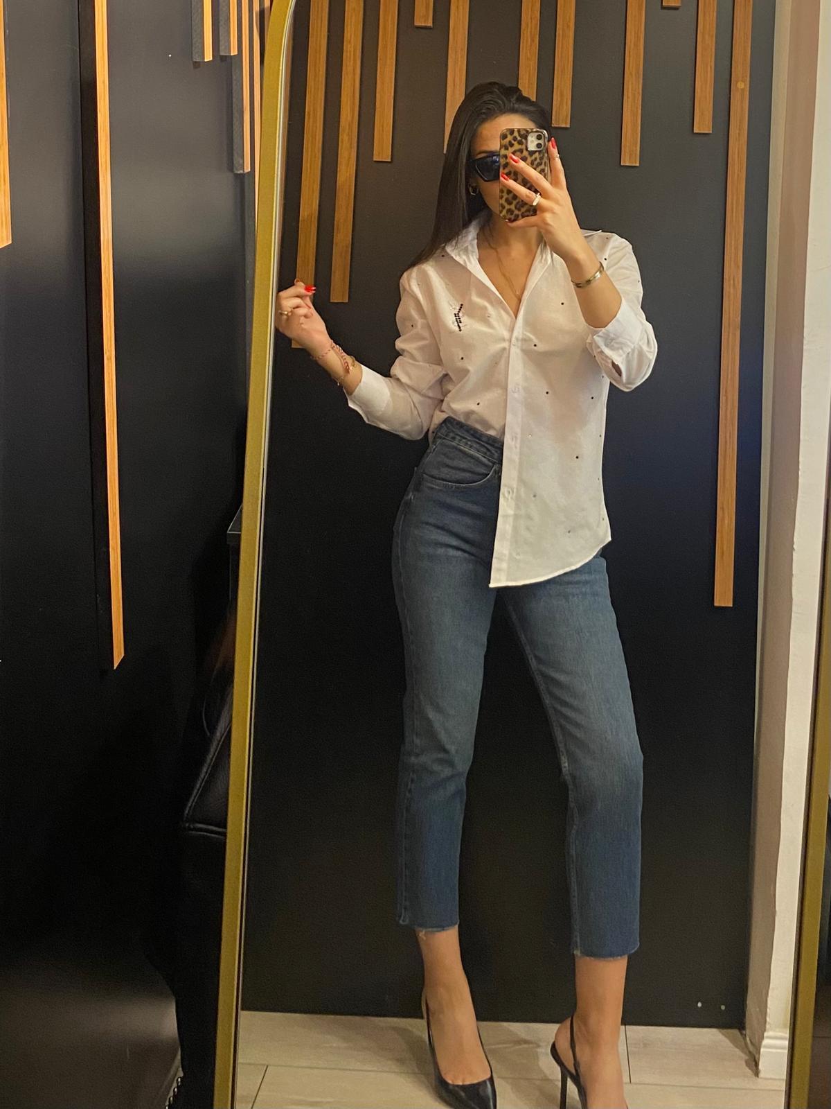 YSL BEYAZ POPLİN GÖMLEK