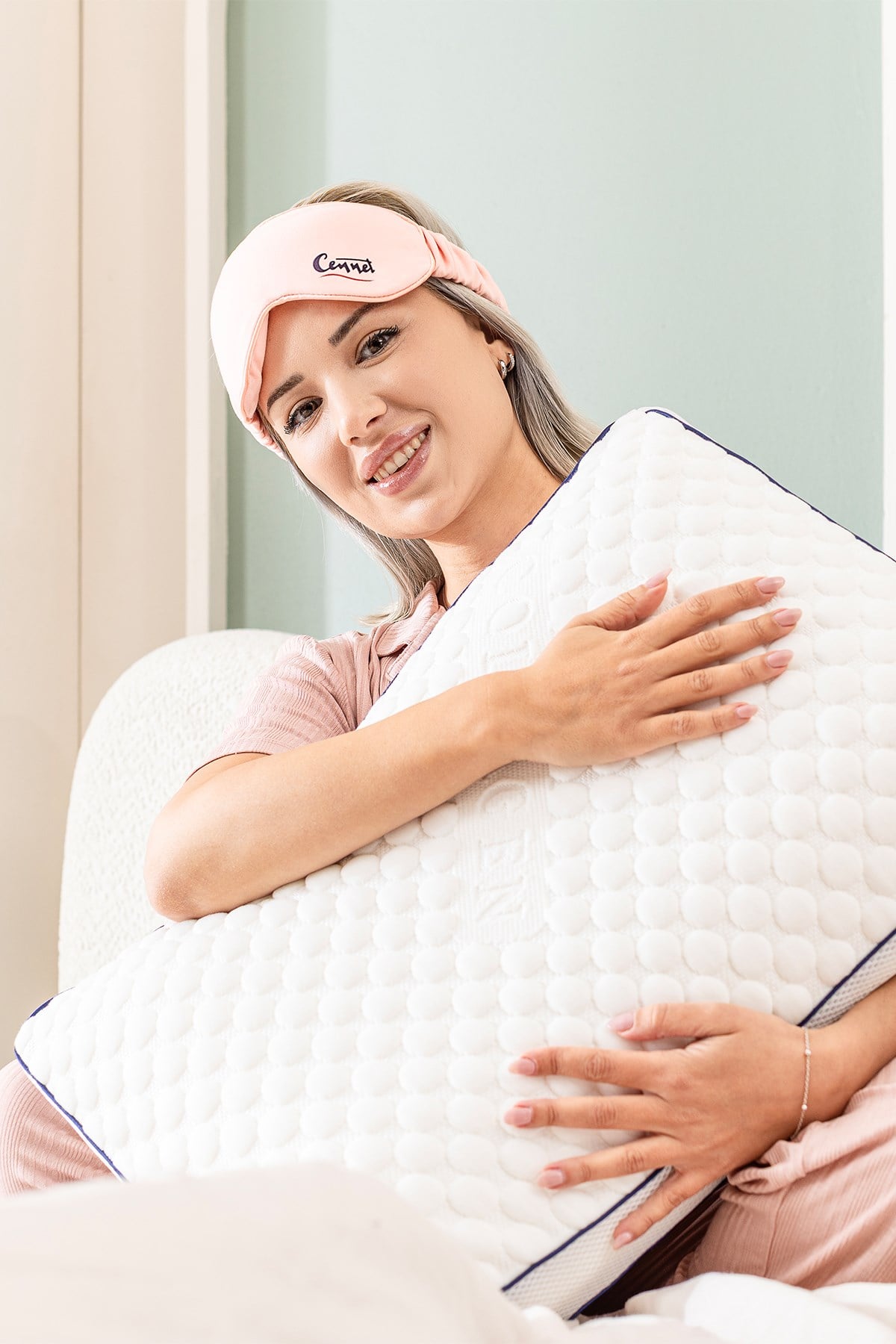 Cennet Yatak 2 Adet Collagen %100 Saf Visco Ortopedik Uyku Yastığı