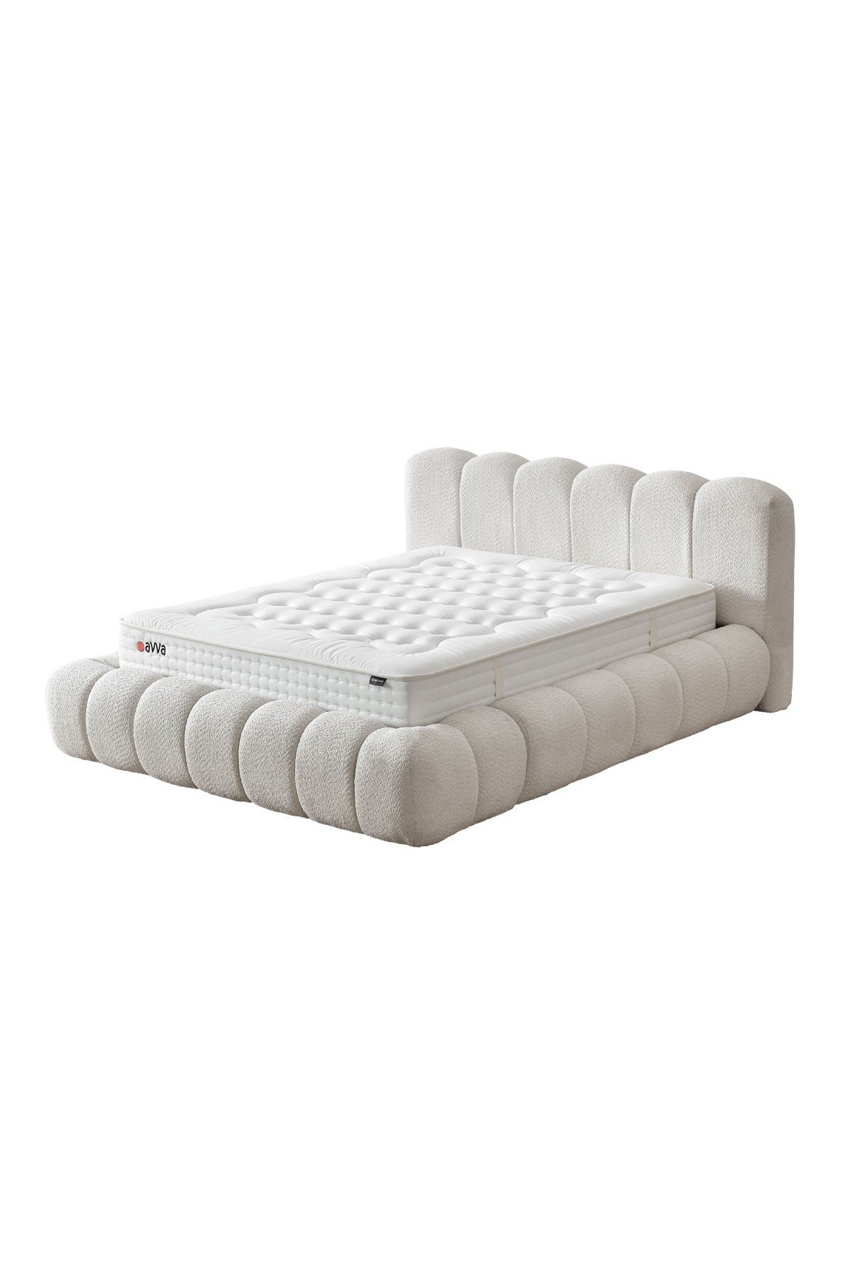 Cennet Yatak Avva Çift Kişilik 3’lü Set – Yatak + Baza + Başlık Soft Luxury Seri