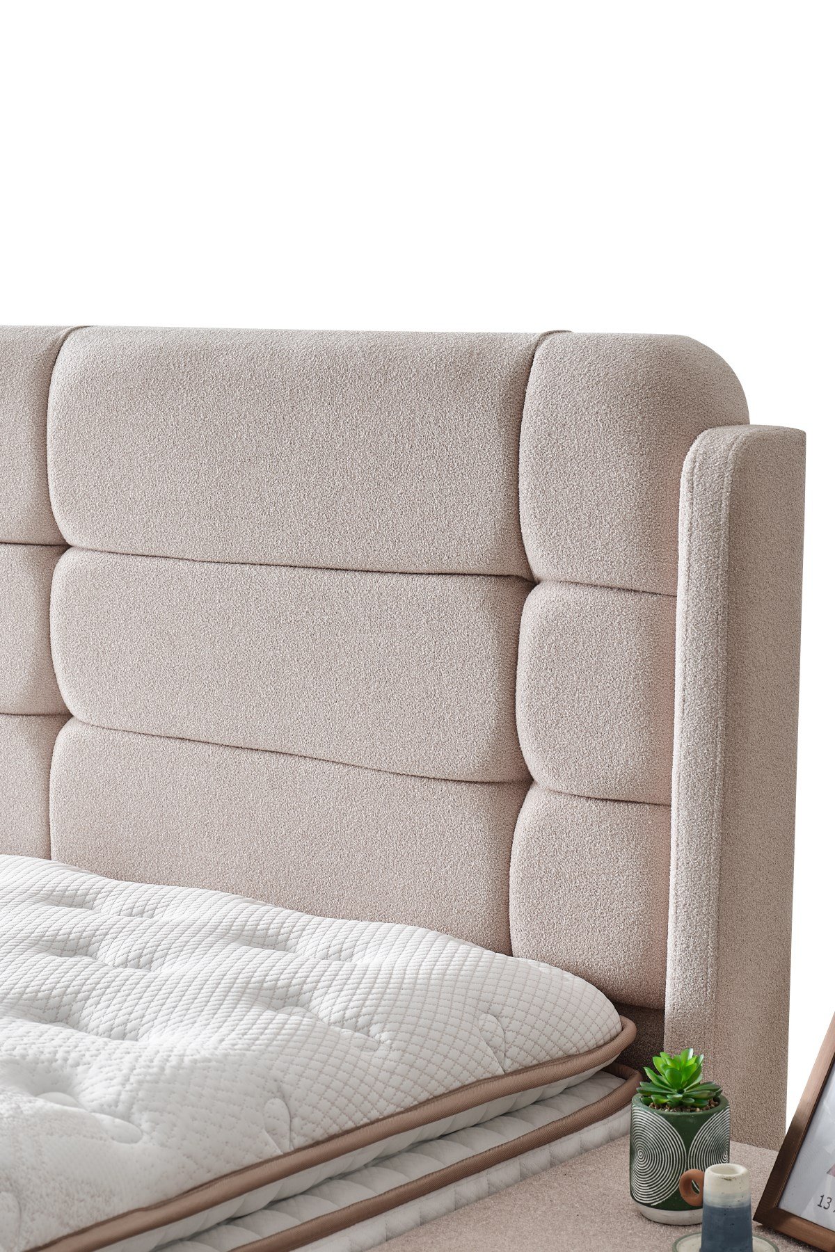 Cennet Yatak Form Trio Set – Modern Tasarım Yatak, Baza ve Başlık