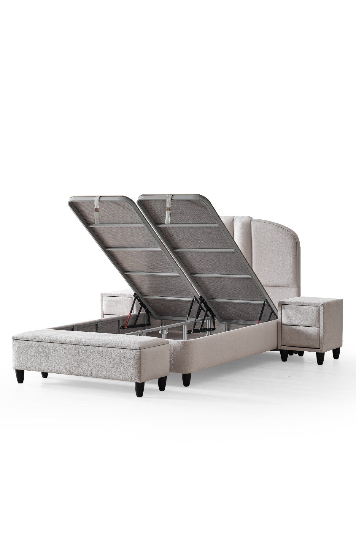 Cennet Yatak Imperial Comfort Serisi Dayanıklı Sandıklı Baza ve Modern Stil Başlık Seti