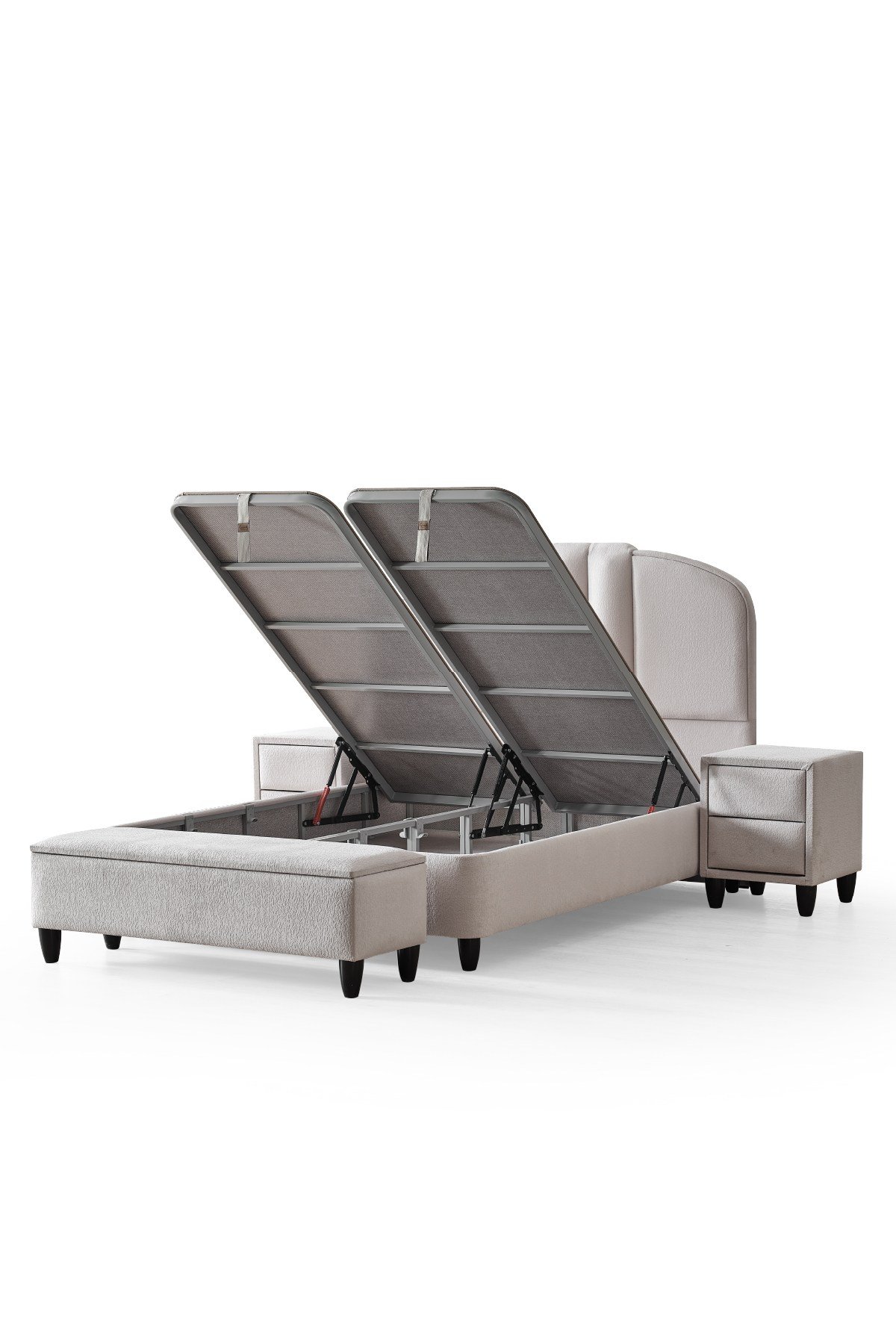 Cennet Yatak Imperial Comfort Serisi Dayanıklı Sandıklı Baza ve Modern Stil Başlık Seti
