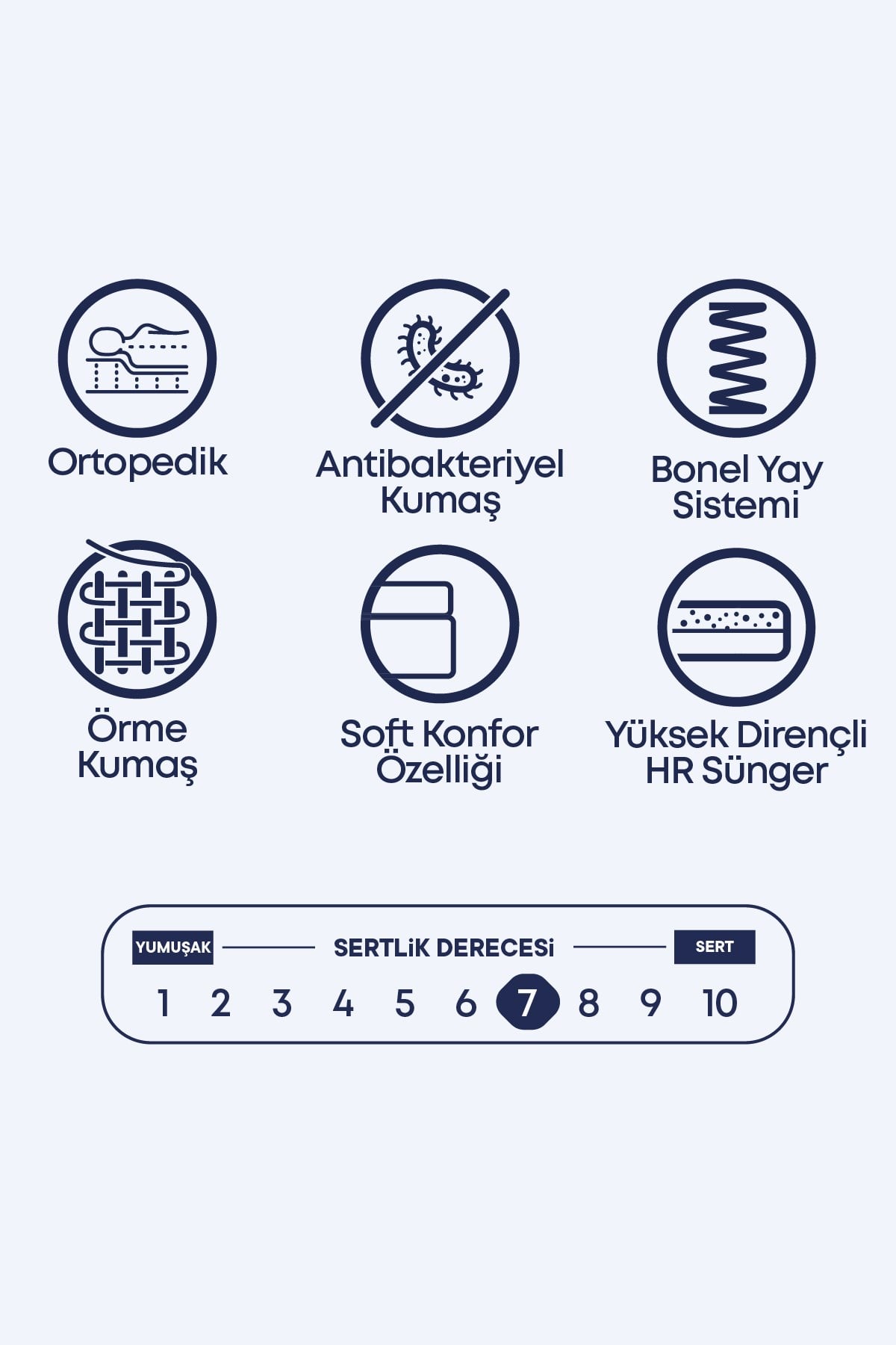 Cennet Yatak Polo Premium Serisi Gizli Pedli Ortopedik Yatak – Dayanıklı Sünger Katmanı ile Maksimum Rahatlık